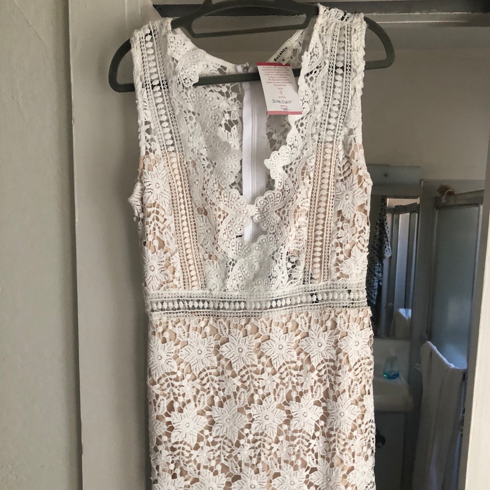Soieblu white lace dress